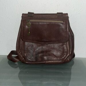 Fossil leather crossbody